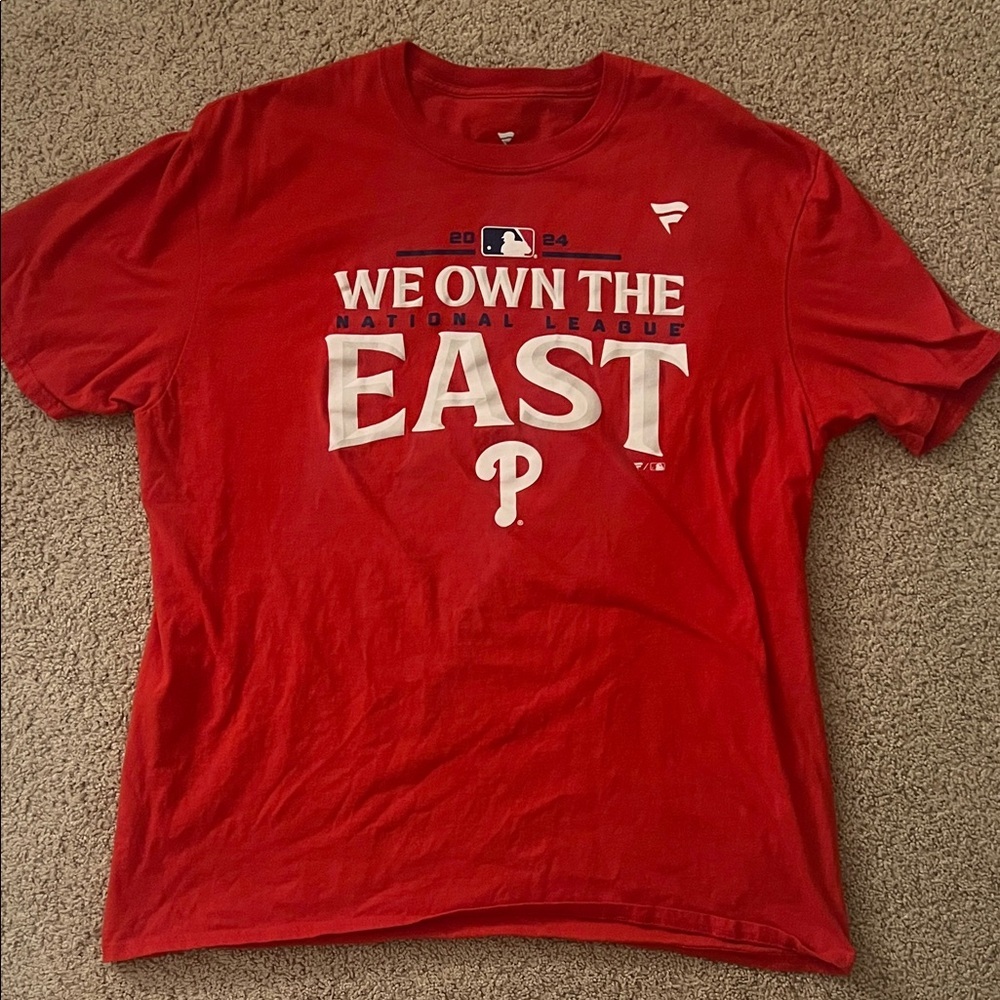 Fanatics Red Philadelphia Phillies 'We Own The East' Men's T-Shirt